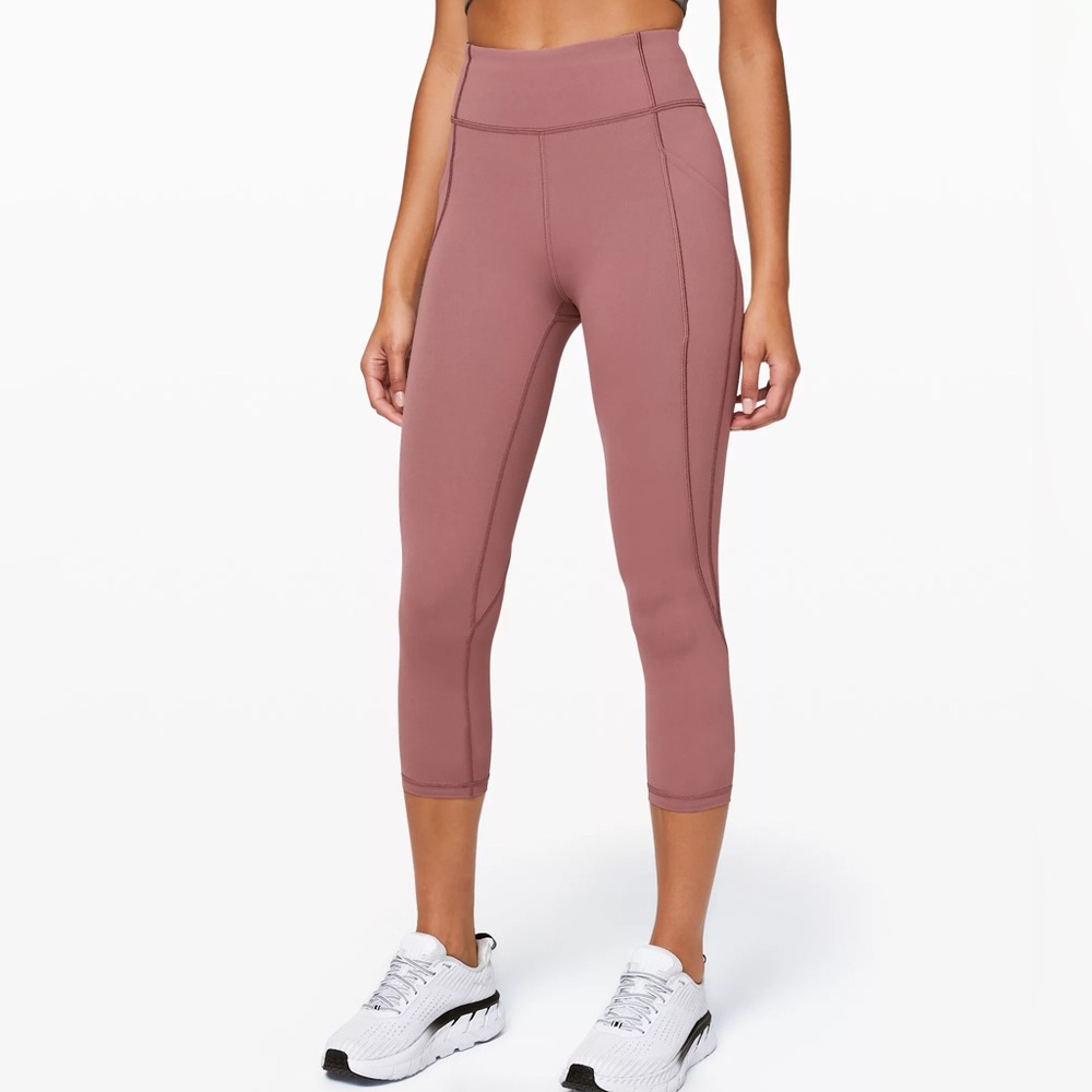 Lululemon leggings time to sweat crop *23” size 6